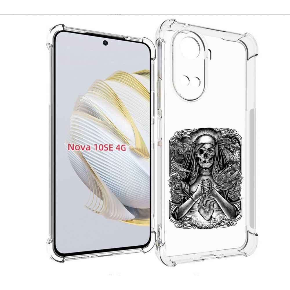 

Чехол MyPads скелет с сердцем для Huawei Nova 10 SE, Прозрачный, Tocco