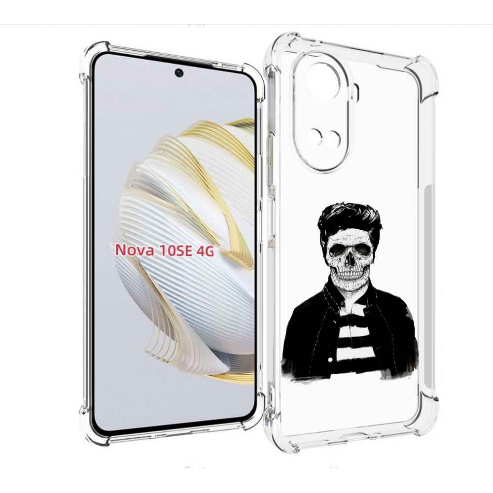 

Чехол MyPads скелет для Huawei Nova 10 SE, Прозрачный, Tocco