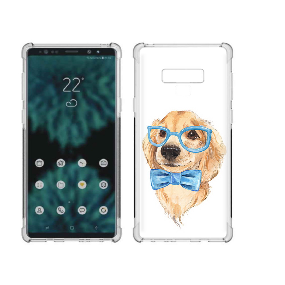 

Чехол MyPads Tocco для Samsung Galaxy Note 9 Собака интеллигент (PT115235.598.159), Прозрачный, Tocco
