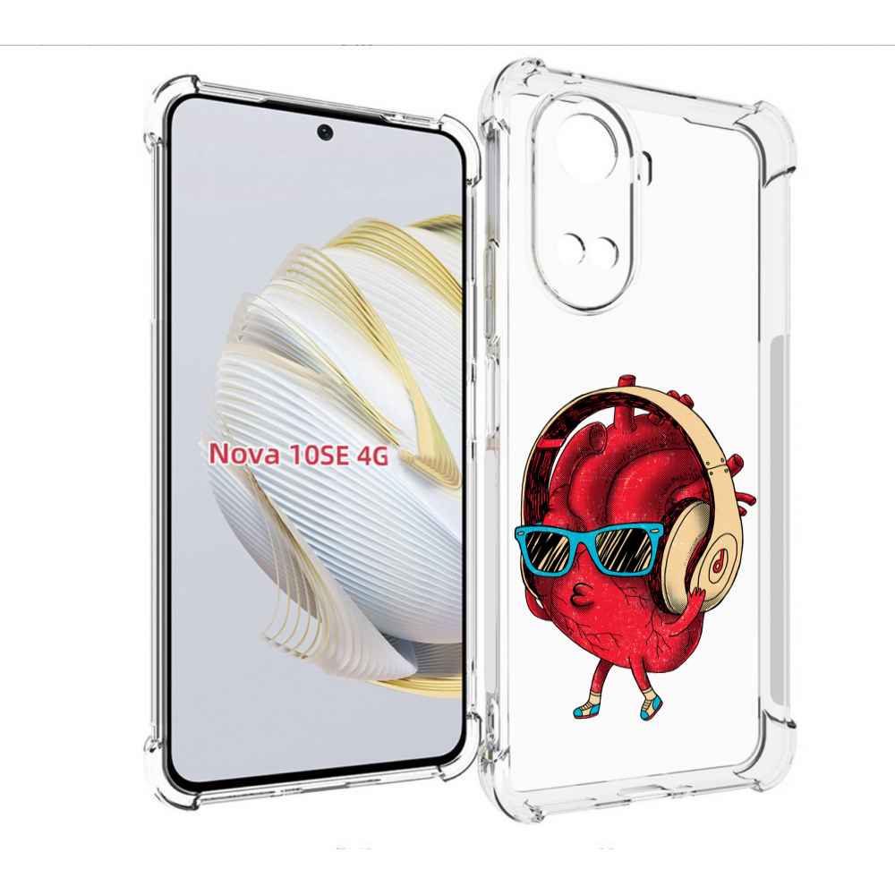 

Чехол MyPads слушай сердце для Huawei Nova 10 SE, Прозрачный, Tocco