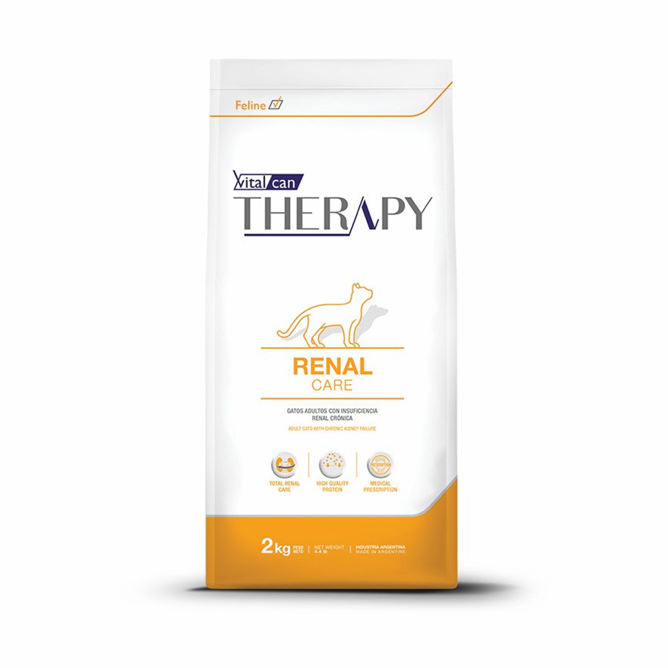Сухой корм для кошек Vitalcan Therapy Feline Renal Care при болезнях почек, курица, 2 кг