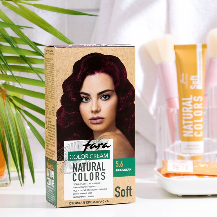 

Краска для волос FARA Natural Colors Soft 322 баклажан, 116 г, Фиолетовый