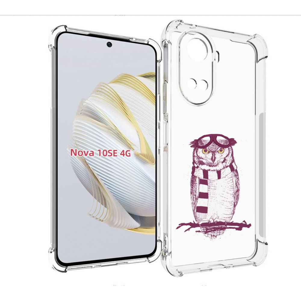 

Чехол MyPads сова-летчик для Huawei Nova 10 SE, Прозрачный, Tocco