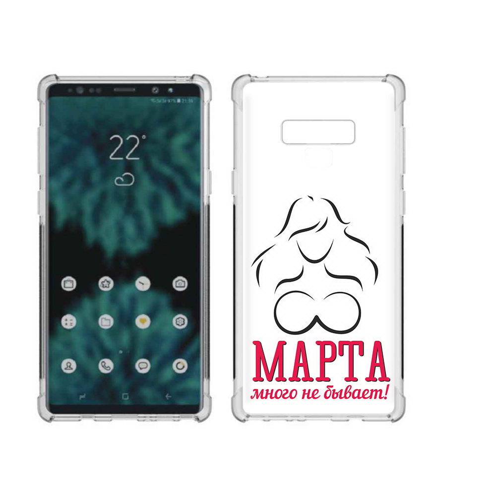 

Чехол MyPads Tocco для Samsung Galaxy Note 9 8 марта много не бывает (PT115235.598.17), Прозрачный, Tocco