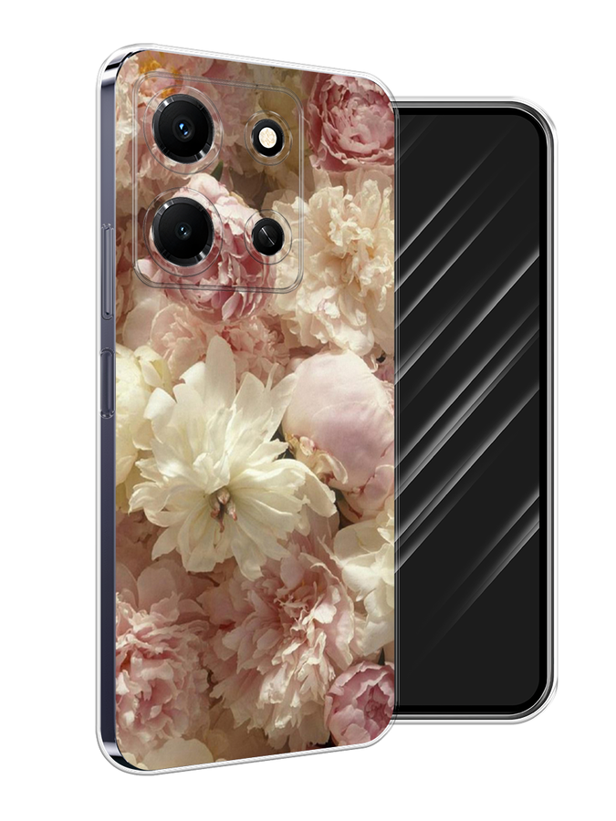 

Чехол Awog на Infinix Note 30i "Пионы светлые", Бежевый;коричневый, 3104350-8