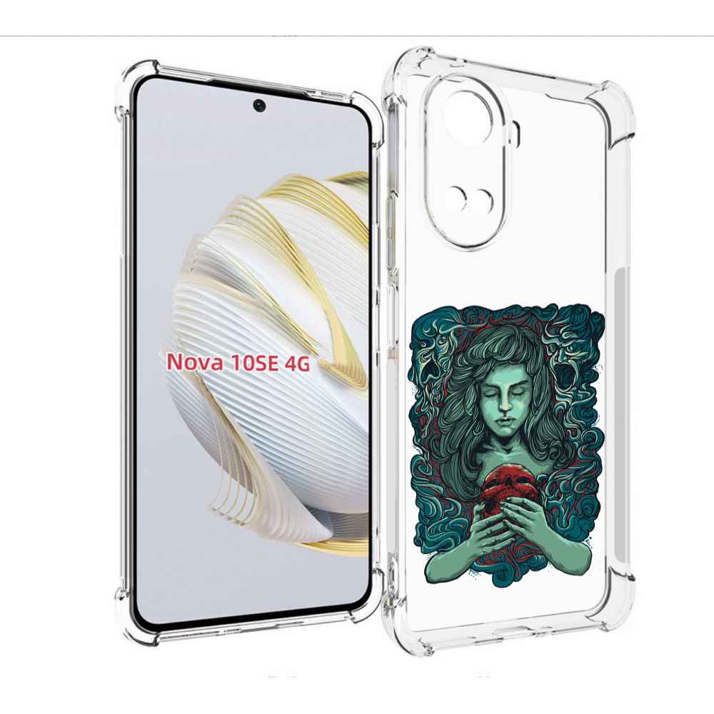 

Чехол MyPads спящая девушка для Huawei Nova 10 SE, Прозрачный, Tocco