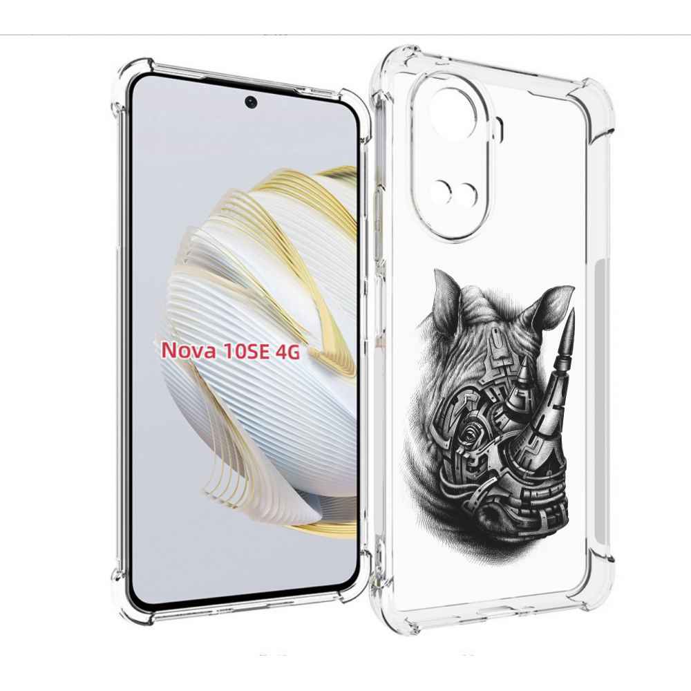 

Чехол MyPads стальной носорог для Huawei Nova 10 SE, Прозрачный, Tocco