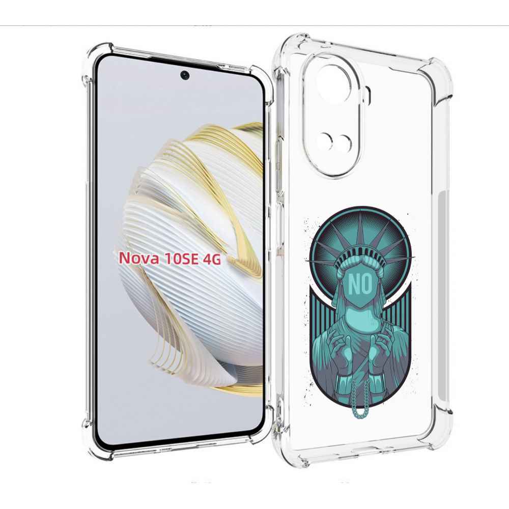

Чехол MyPads статуя свободы зеленый для Huawei Nova 10 SE, Прозрачный, Tocco