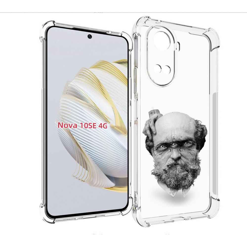 

Чехол MyPads страшный бородатый мужчина абстракция для Huawei Nova 10 SE, Прозрачный, Tocco