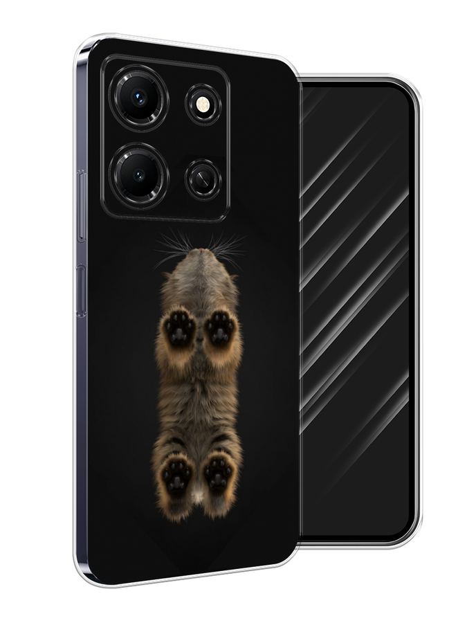 

Чехол Awog на Infinix Note 30i "Кошачьи лапки", Черный, 3104350-1