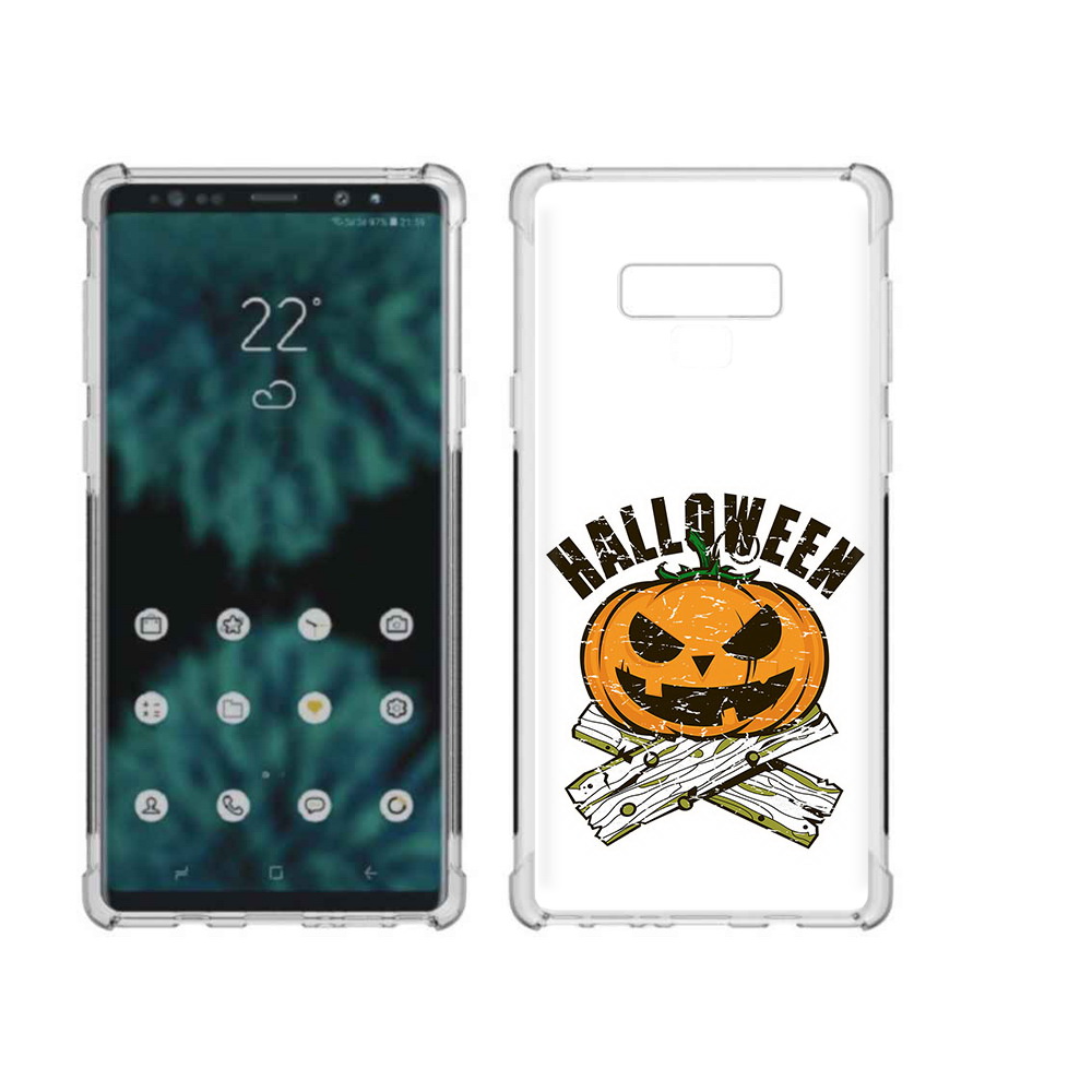 

Чехол MyPads Tocco для Samsung Galaxy Note 9 Хэллоуин доски тыква (PT115235.598.194), Прозрачный, Tocco
