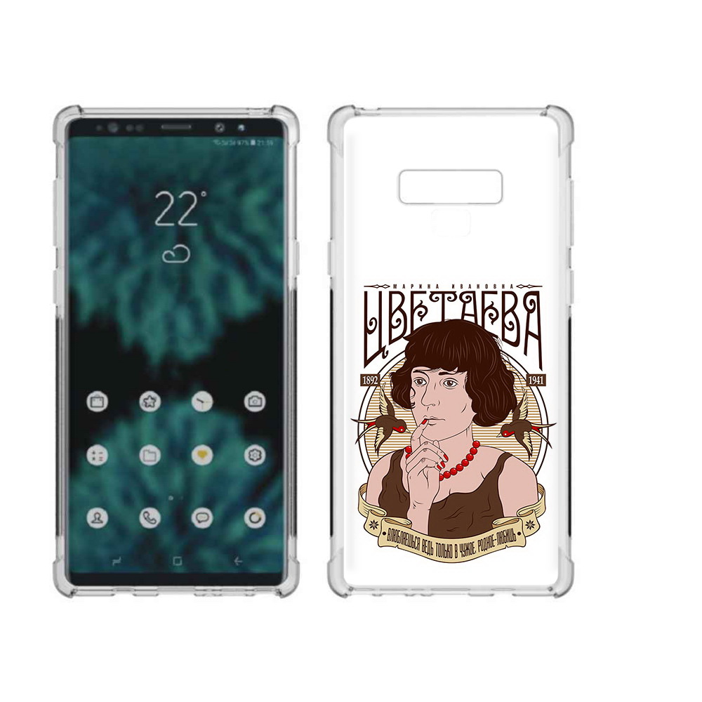 

Чехол MyPads Tocco для Samsung Galaxy Note 9 Цветаева (PT115235.598.197), Прозрачный, Tocco