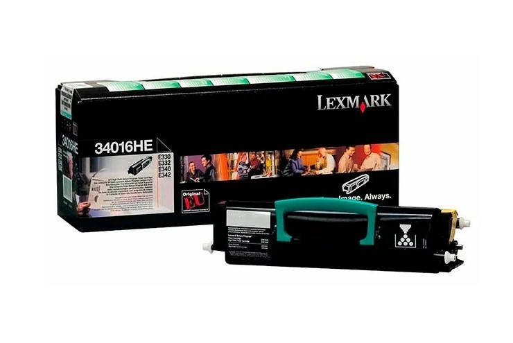 

Картридж для лазерного принтера Lexmark 34016HE 34016HE Black, оригинальный, Черный, 34016HE