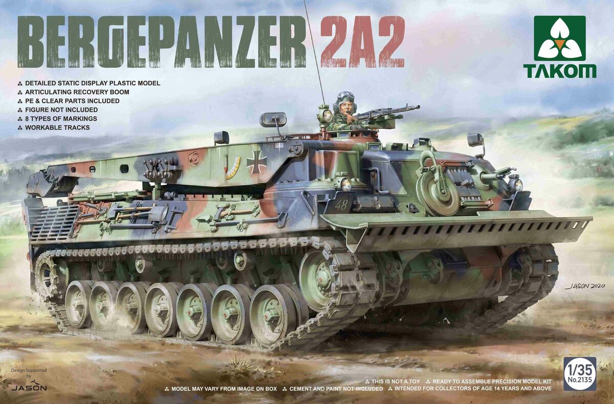 фото Сборная модель takom 1/35 bergepanzer 2a2 2135