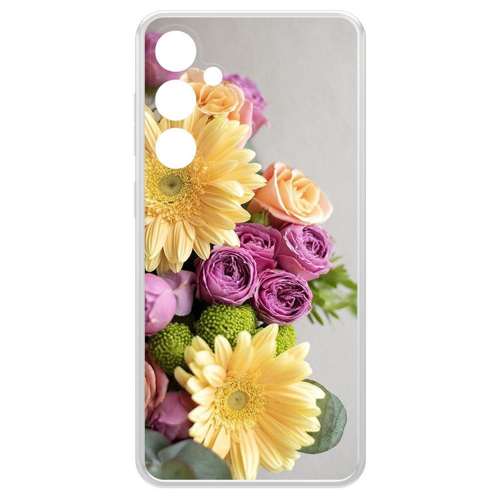 

Чехол-накладка Krutoff Clear Case Букет для Samsung Galaxy S23 FE, Прозрачный