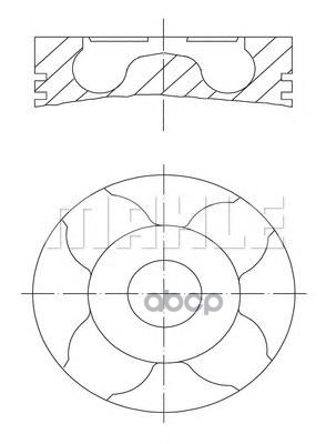

Поршнекомплек Mahle/Knecht 2293300 Маn D2676 Lf; Lон