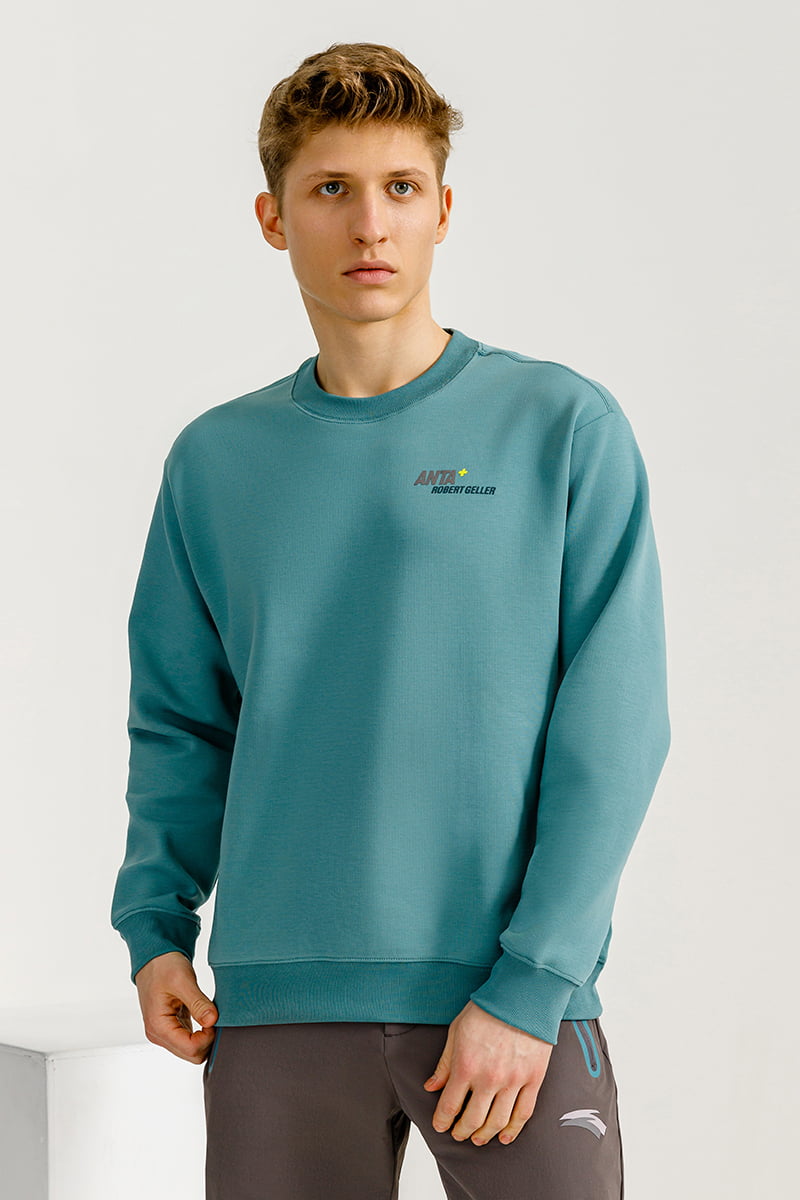 

Свитшот мужской Anta Robert Geller A-STRETCH SHAPE 852317757 бирюзовый S, Robert Geller A-STRETCH SHAPE 852317757