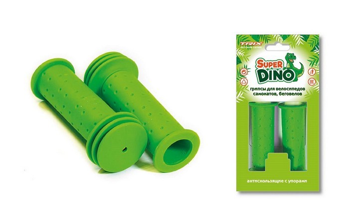 

Грипсы Trix Super Dino 102мм зеленый