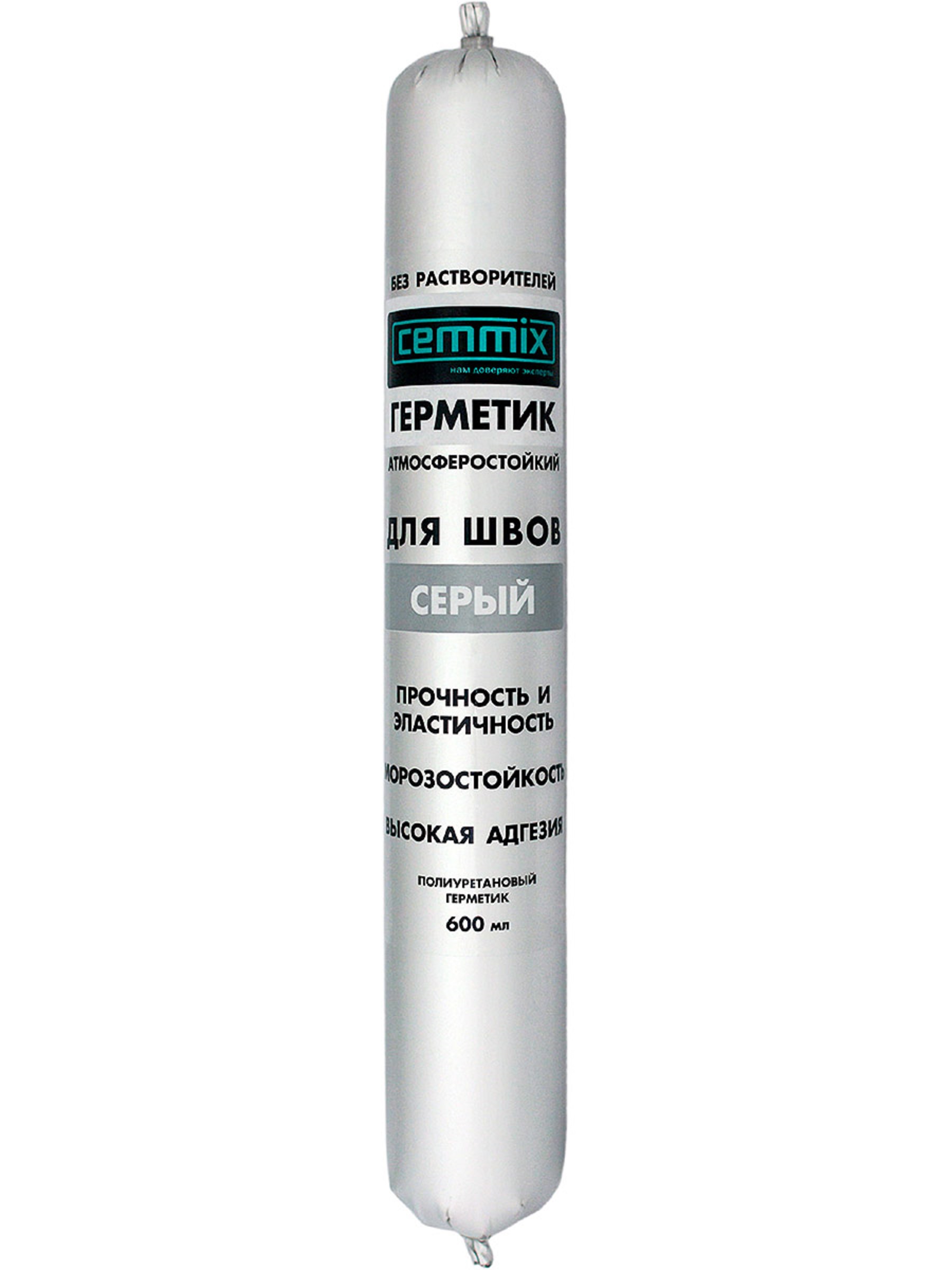 Клей-герметик Cemmix шовный Полиуретановый, серый, 600 мл упругий герметик прокладок img