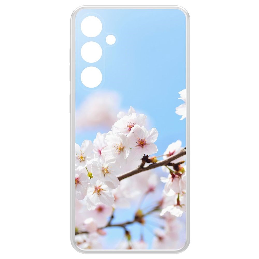 

Чехол-накладка Krutoff Clear Case Цветение для Samsung Galaxy S23 FE, Прозрачный