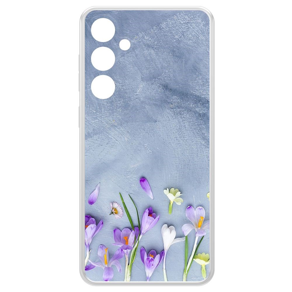 

Чехол-накладка Krutoff Clear Case Цветочное настроение для Samsung Galaxy S23 FE, Прозрачный