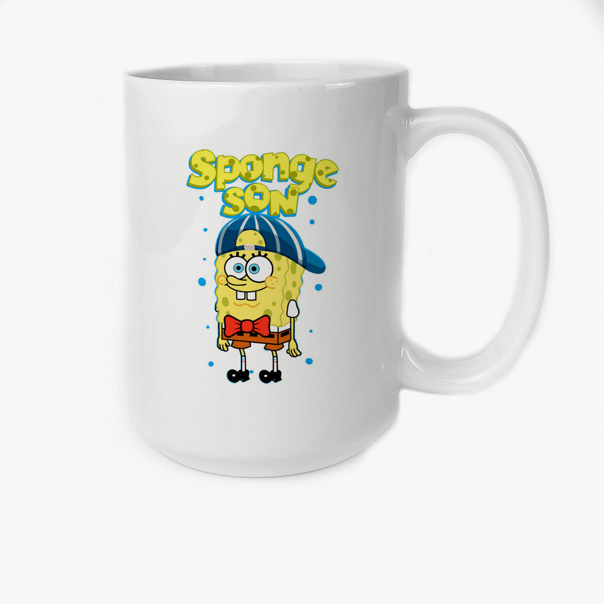 

Кружка CoolPodarok Прикол Семья Sponge son Спэнч Боб сын