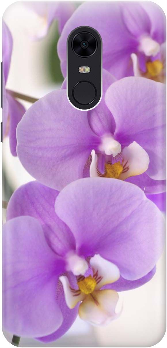 

Чехол на Xiaomi Redmi 5 Plus "Сиреневые орхидеи", Фиолетовый;серый, 1221