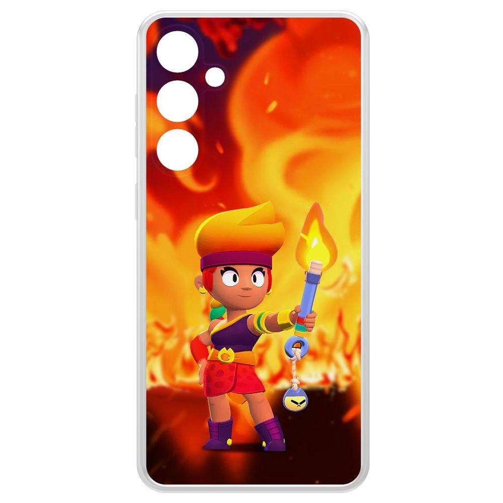 

Чехол-накладка Krutoff Clear Case Brawl Stars-Амбер для Samsung Galaxy S23 FE, Прозрачный