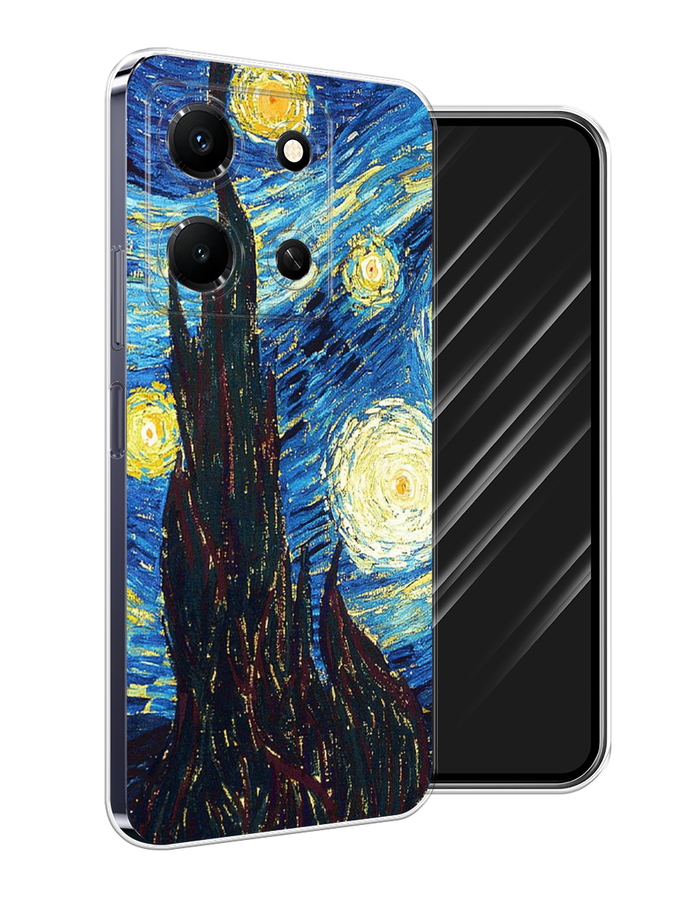 

Чехол Awog на Infinix Note 30i "Ван Гог Звездная ночь", Желтый, 3104350-9