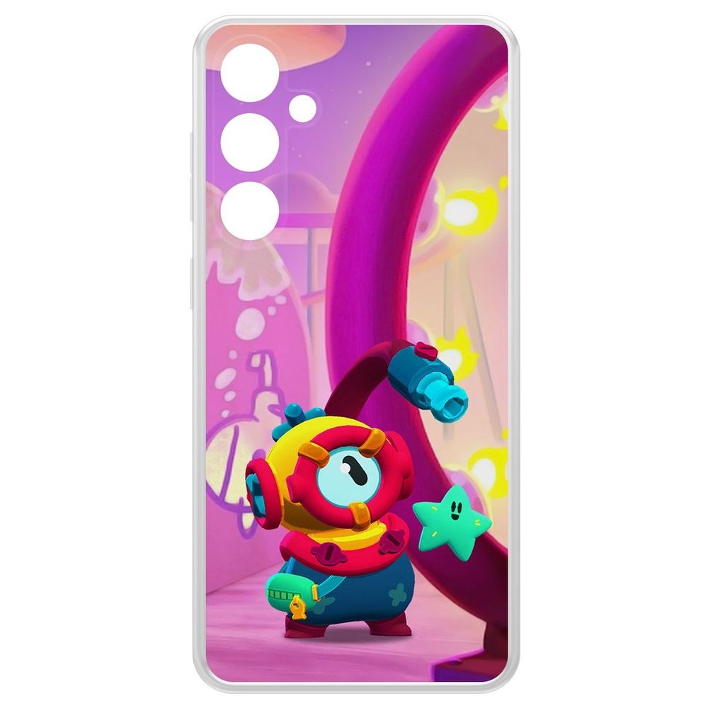

Чехол-накладка Krutoff Clear Case Brawl Stars-Отис для Samsung Galaxy S23 FE