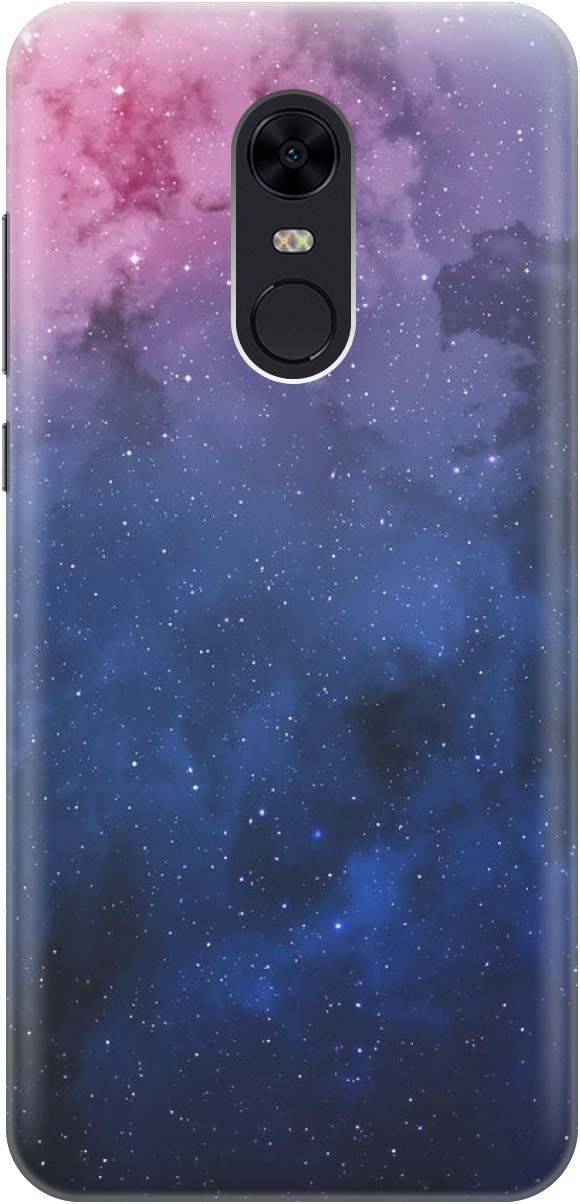 

Силиконовый чехол на Xiaomi Redmi 5 Plus "Звездное зарево", Голубой;синий, 1221
