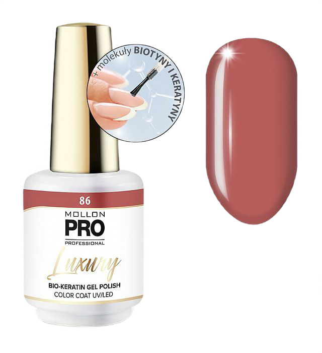 Гель-лак Mollon Pro Luxury Color Coat 86 Toffee Lava 8 мл 320₽