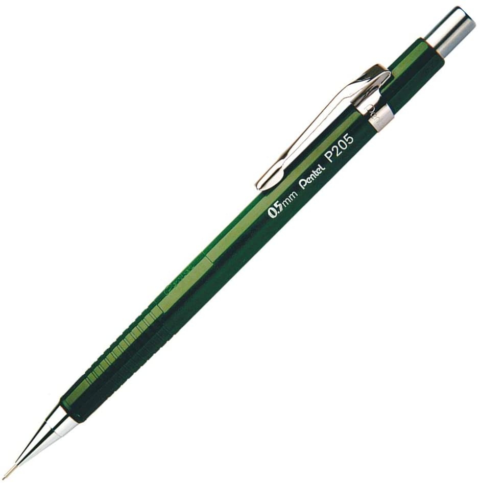

Карандаш механический Pentel P205-D темно-зеленый корпус 0,5мм