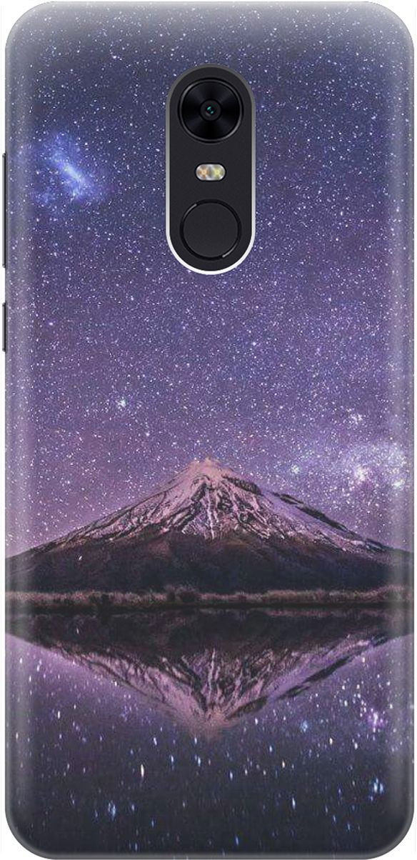 

Чехол на Xiaomi Redmi 5 Plus "Гора и звездное небо", Синий;фиолетовый, 1606