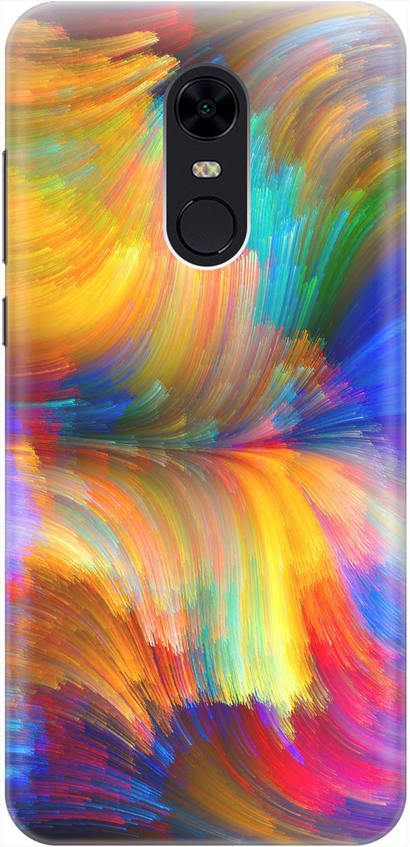 

Силиконовый чехол на Xiaomi Redmi 5 Plus "Акварельное небо", Желтый;фиолетовый, 2042