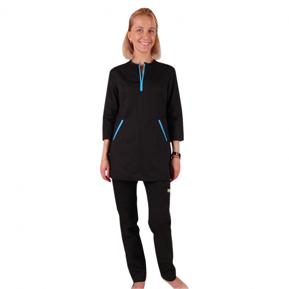 

Туника рабочая женская PrettyCat BL.DD-PP-0002 черный XXL, BL.DD-PP-0002