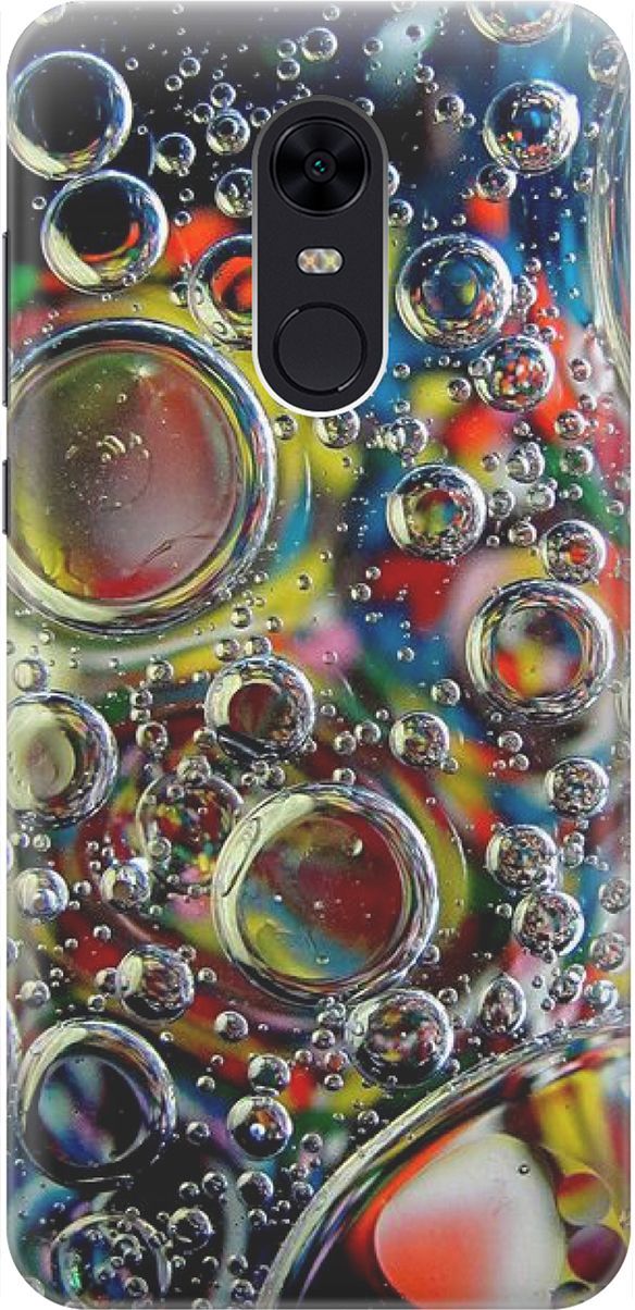 

Чехол на Xiaomi Redmi 5 Plus "Маленькие пузырьки", Желтый;красный, 1606