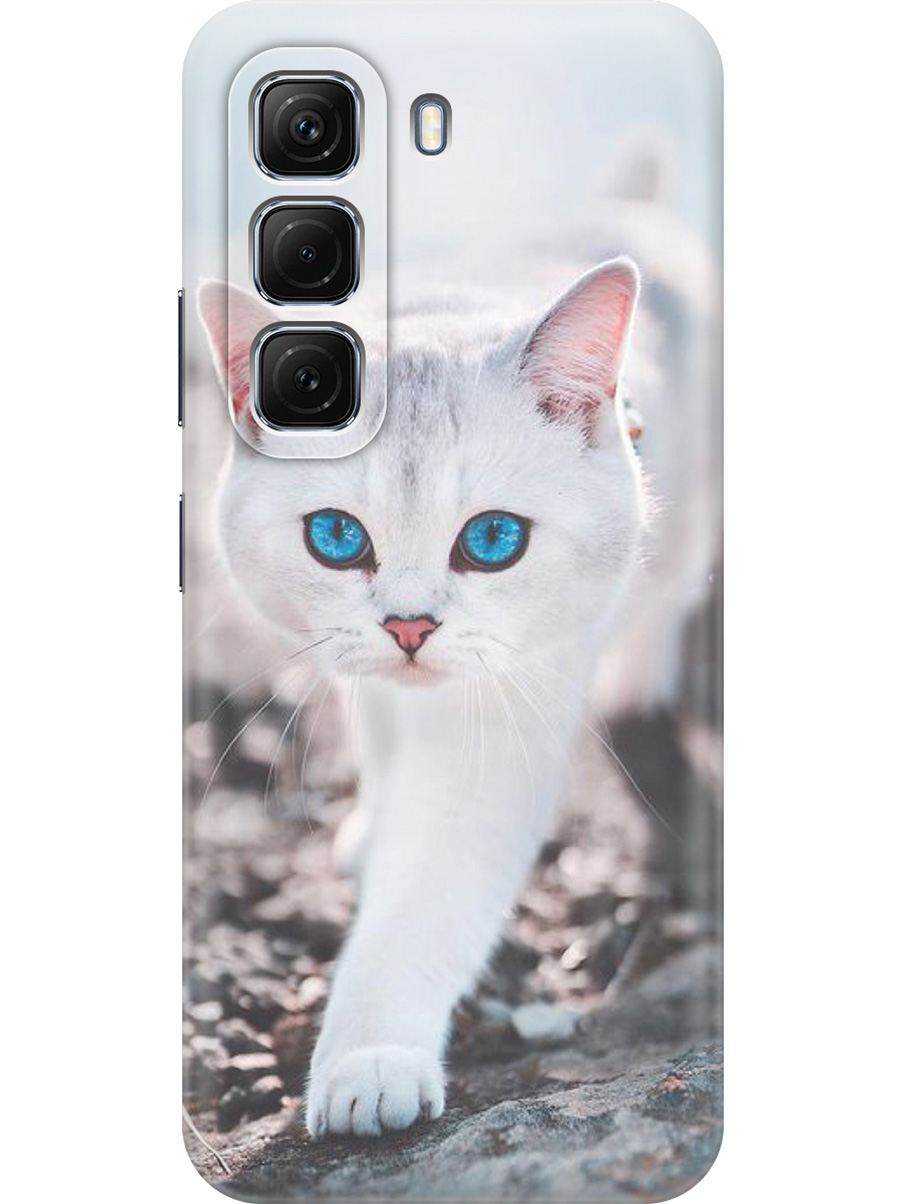 

Силиконовый чехол на Infinix Hot 50 4G с принтом "Голубоглазый кот", Прозрачный;белый;серый;синий, 786718712