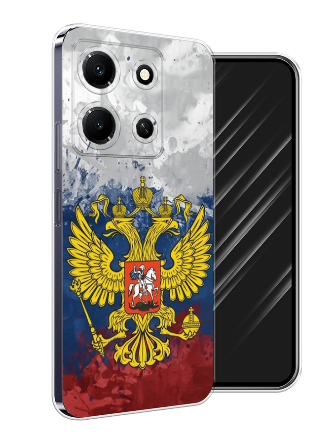 

Чехол Awog на Infinix Note 30i "РФ", Белый;синий;красный, 3104350-5