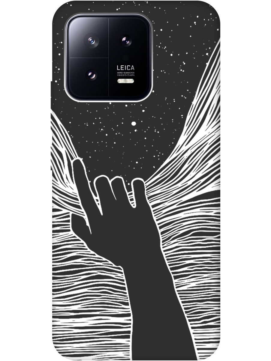 

Силиконовый чехол на Xiaomi 13 с рисунком "Рука и нити" Soft Touch черный, 20000420