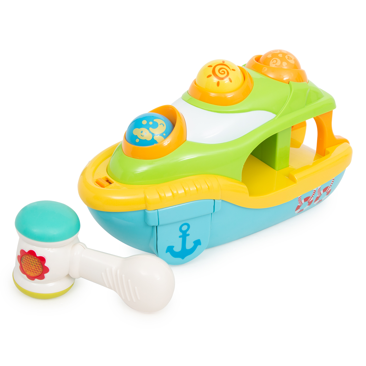 фото Игровой центр игруша музыкальная яхта с молоточком