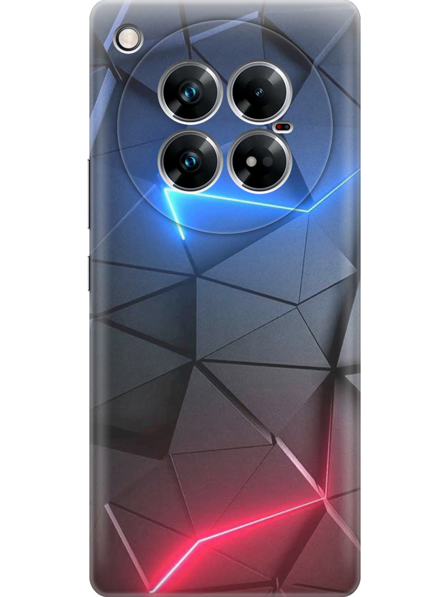 

Силиконовый чехол на Infinix Zero 40 5G с принтом "Графитовые грани", Прозрачный;серый;синий, 786721131