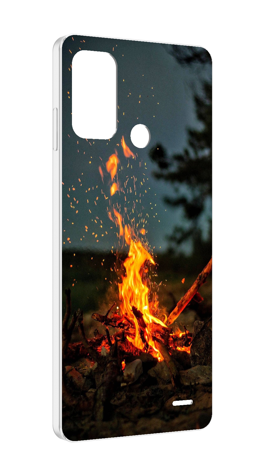 

Чехол MyPads Костер-ночное-небо для ZTE Blade A52, Прозрачный, Tocco