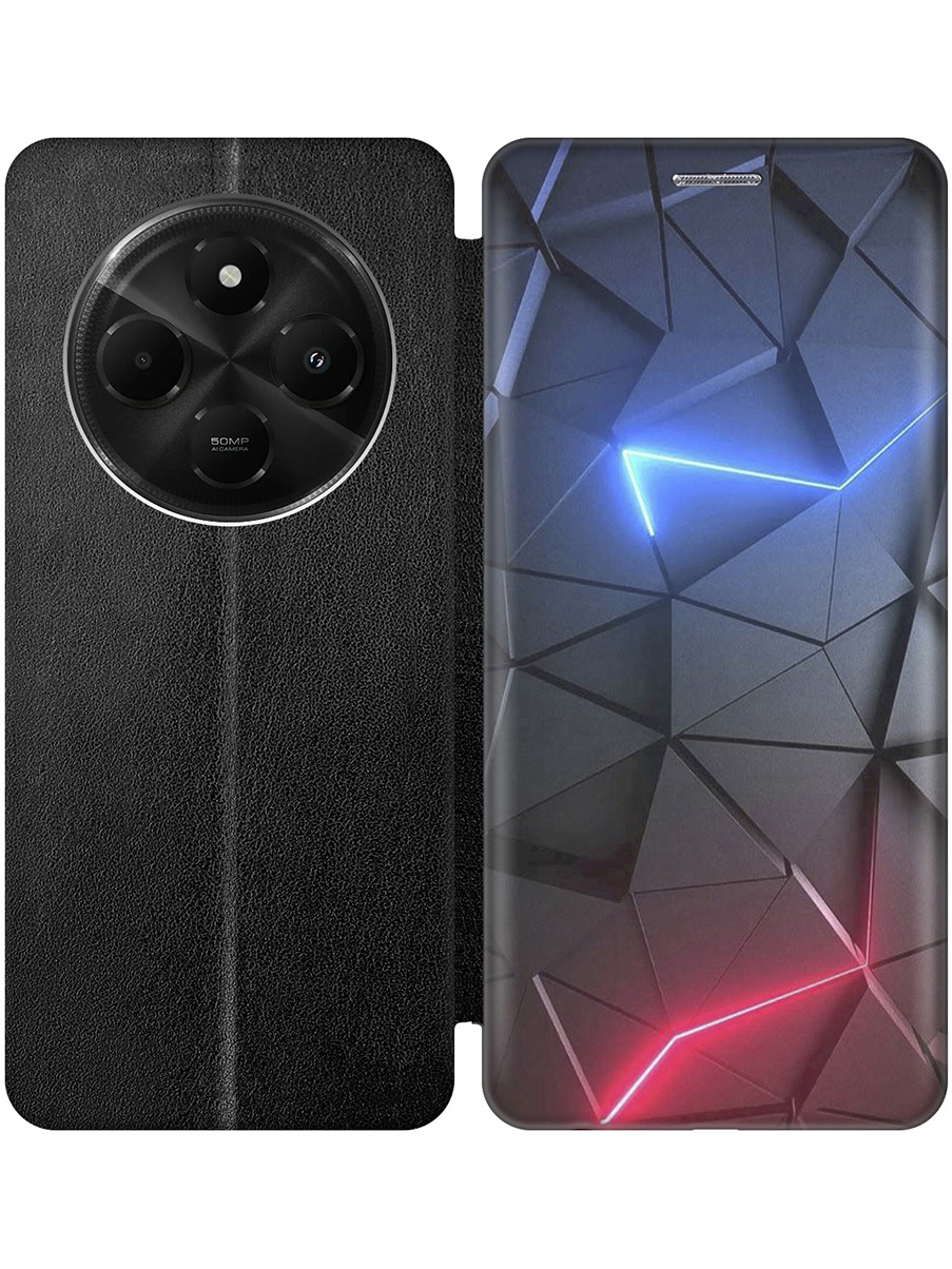 

Чехол-книжка на Xiaomi Redmi 14C / Poco C75 с принтом "Графитовые грани" черный, Черный;серый;синий, 786715731