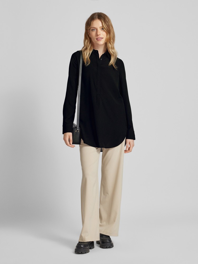 Блуза женская Comma 2159131 черная 44 EU 13954₽