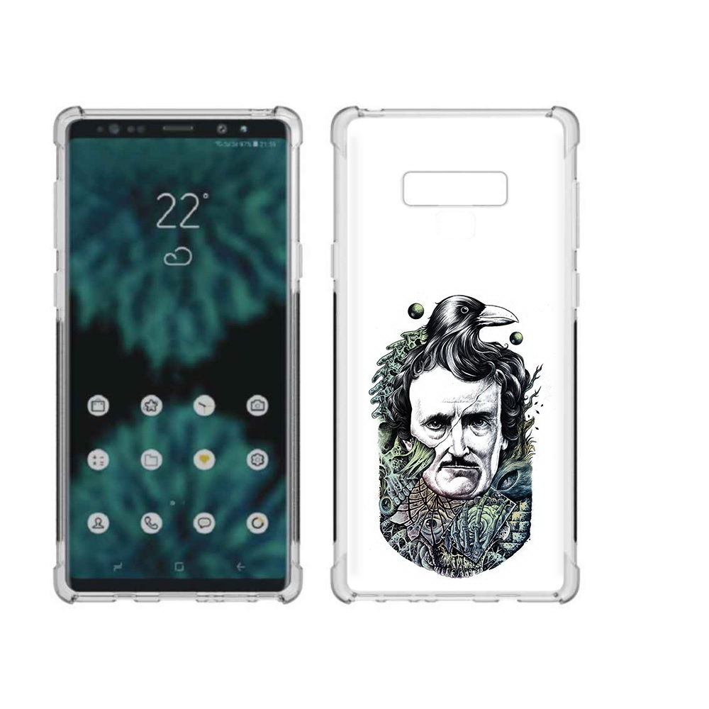 

Чехол MyPads Tocco для Samsung Galaxy Note 9 Эдгар Аллан с вороном (PT115235.598.203), Прозрачный, Tocco