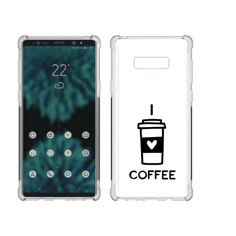 

Чехол MyPads Tocco для Samsung Galaxy Note 9 Я люблю кофе (PT115235.598.206), Прозрачный, Tocco
