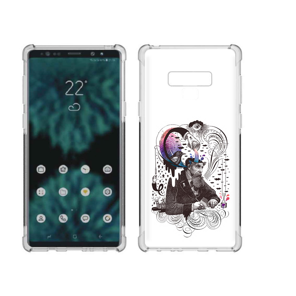 

Чехол MyPads Tocco для Samsung Galaxy Note 9 абстракция думающий мужчина, Прозрачный, Tocco