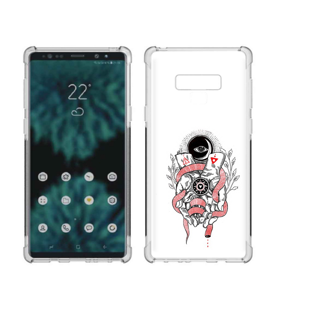 

Чехол MyPads Tocco для Samsung Galaxy Note 9 абстрация связанные руки (PT115235.598.213), Прозрачный, Tocco