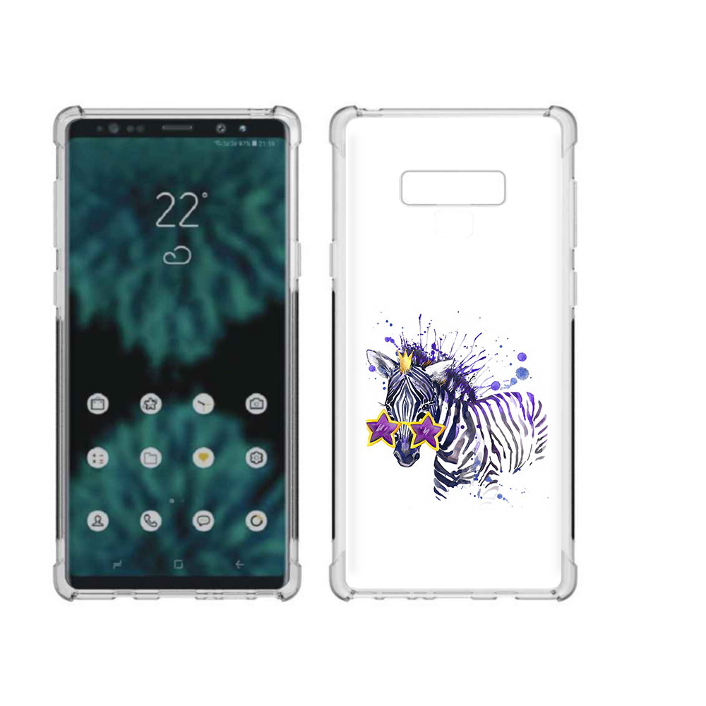 

Чехол MyPads Tocco для Samsung Galaxy Note 9 акварельная зебра (PT115235.598.215), Прозрачный, Tocco